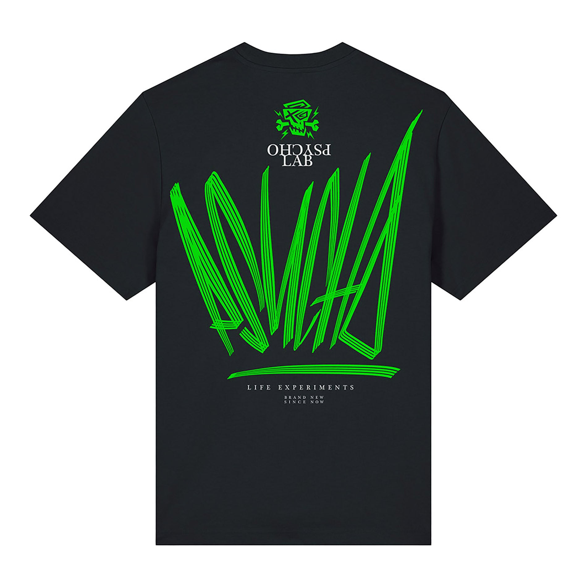 T-Shirt Dynamic von PsychoLab, klare Frontansicht mit modernem Design und kleinem PsychoLab-Logo, ideal für lässigen Stil.
