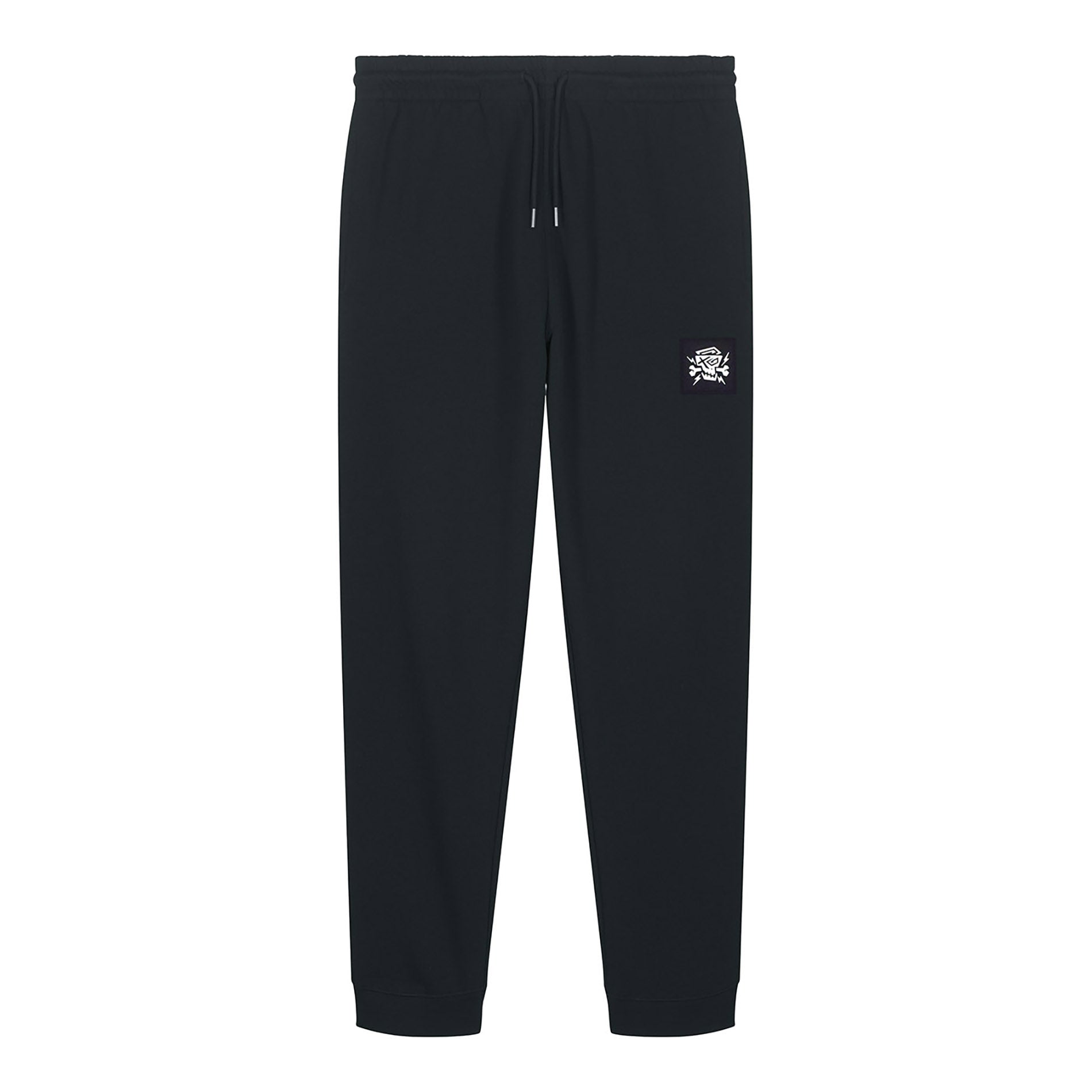 Pants Effect von PsychoLab, bequeme schwarze Sweathose mit seitlichen Taschen und elastischem Bund, perfekt für den urbanen Look.