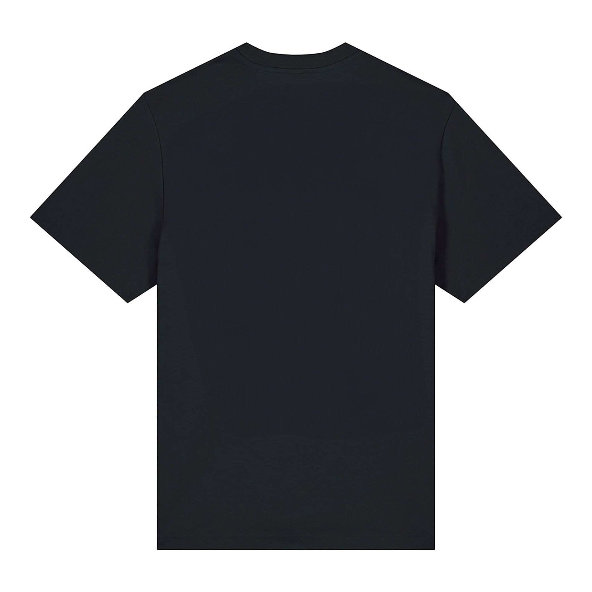 Die Rückansicht des T-Shirts Slay von PsychoLab, schlicht und funktional in Schwarz.