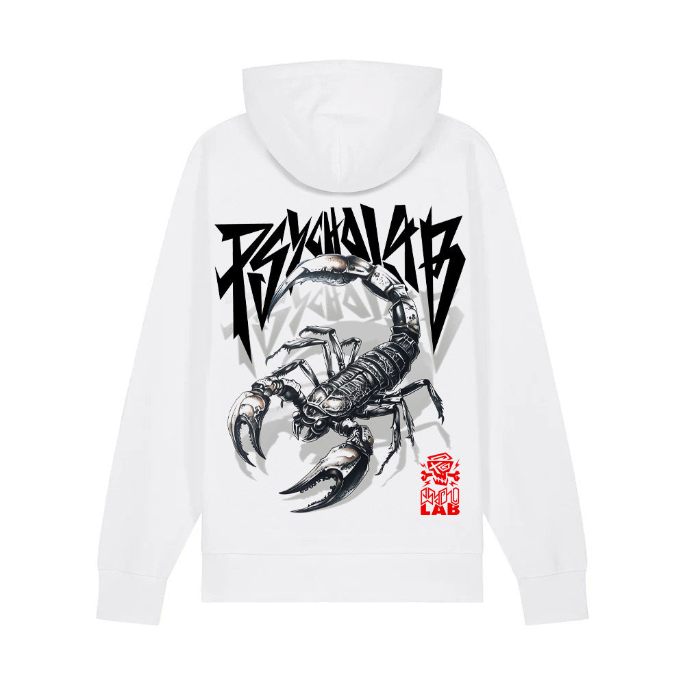 Hoodie Scorpion White