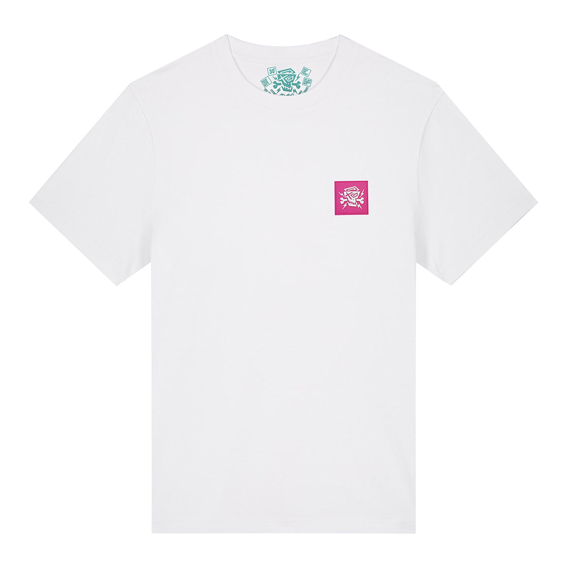 PsychoLab T-Shirt Emotion Weiß Vorderseite mit pinkem Logo