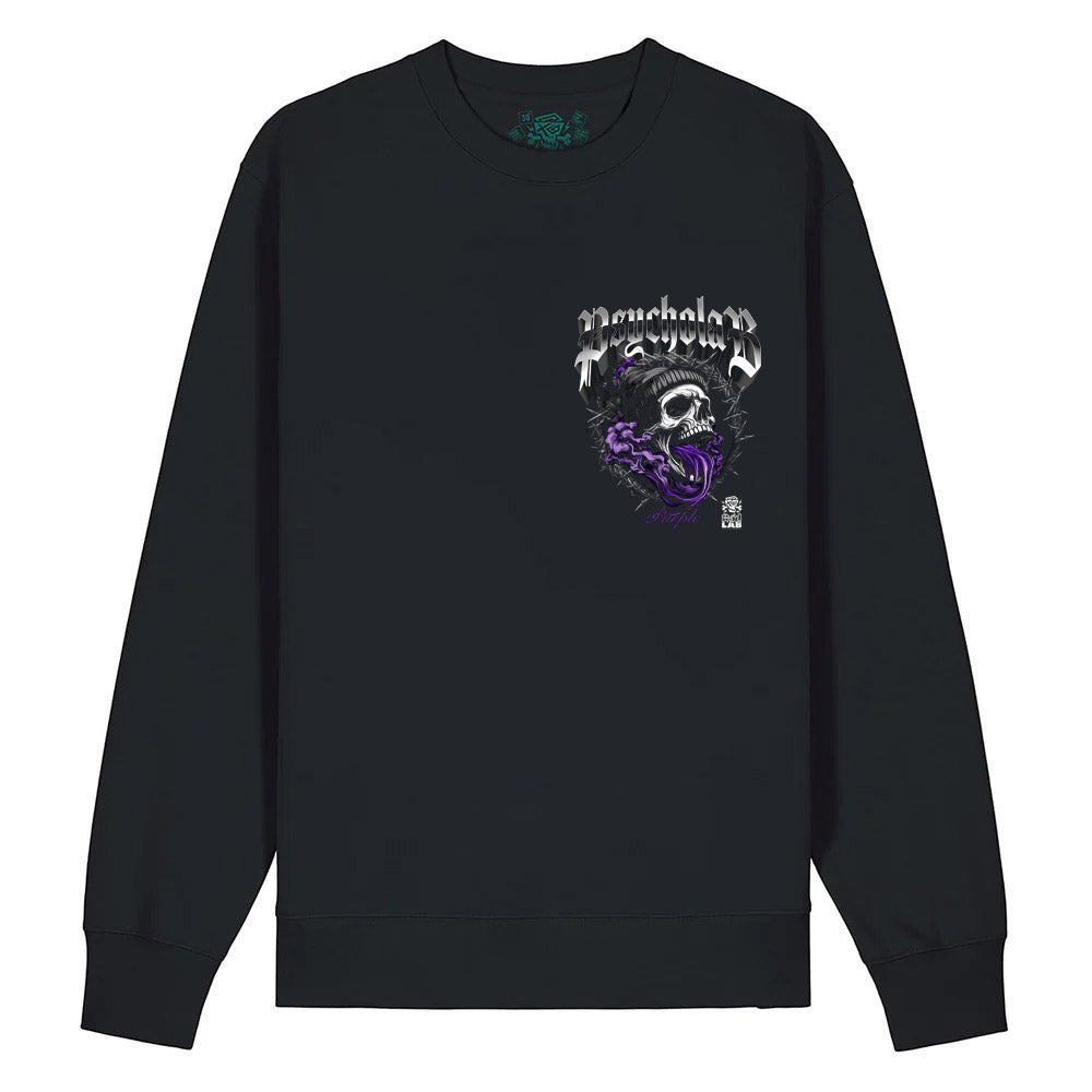 Sweatshirt Purple Black