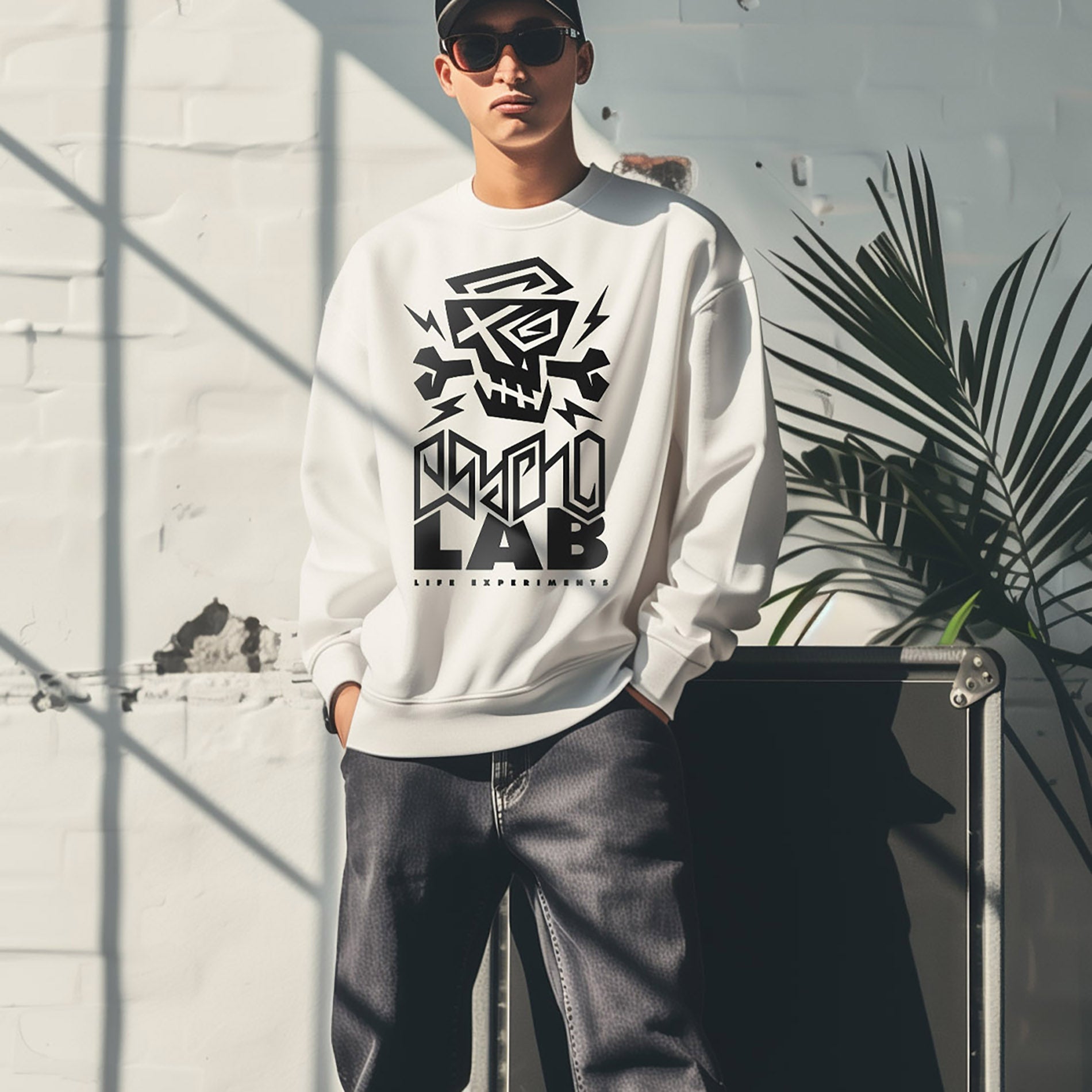 Sweatshirt Logo White