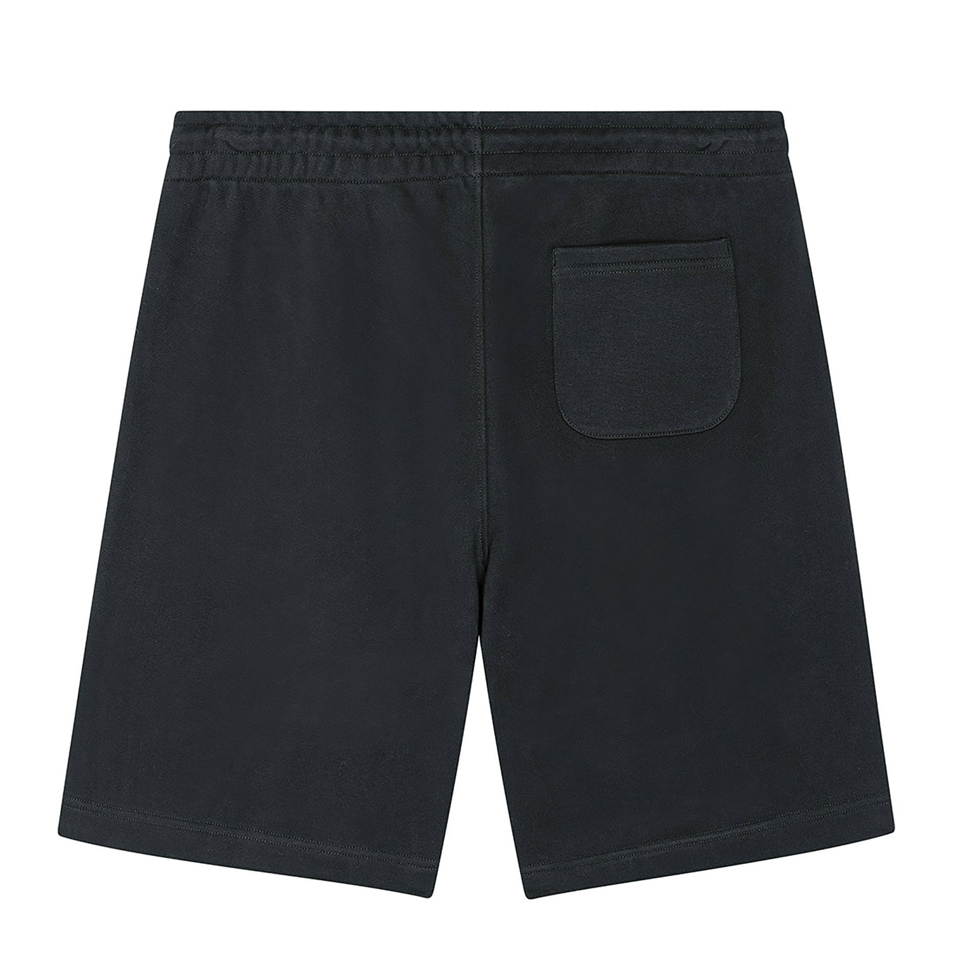 Schwarze PsychoLab Shorts Rückansicht – schlichtes und minimalistisches Design.