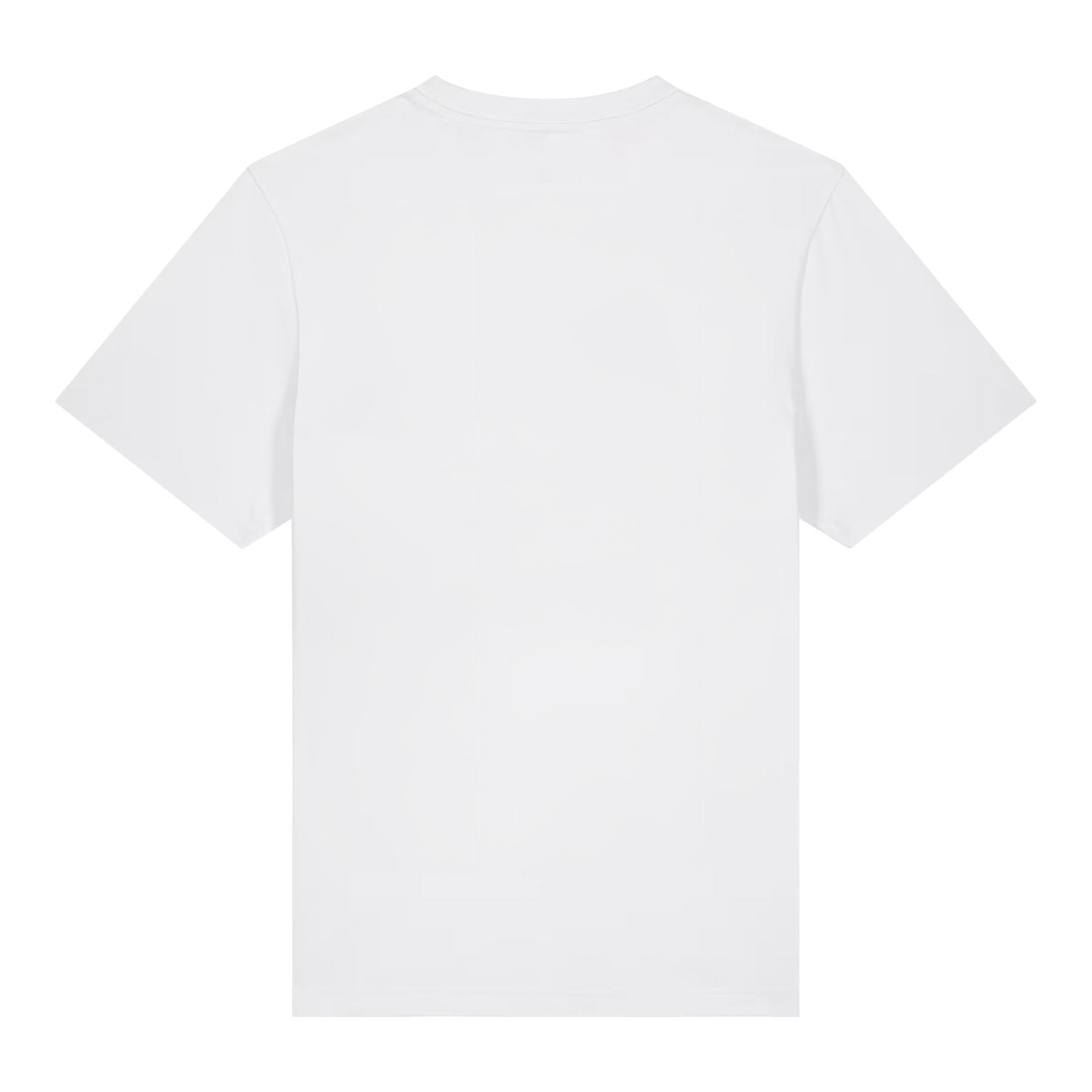Rückansicht des T-Shirt Eagle White von PsychoLab, aus 100 % biologisch angebauter Baumwolle, ideal für stilvolle Streetwear.